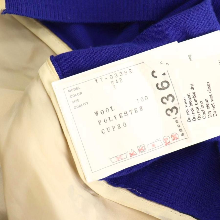 ✨希少✨sacai カーディガン ペイズリー柄 プリーツ ドッキング サイズ2 ✨希少✨sacai カーディガン ペイズリー柄 プリーツ ドッキング サイズ