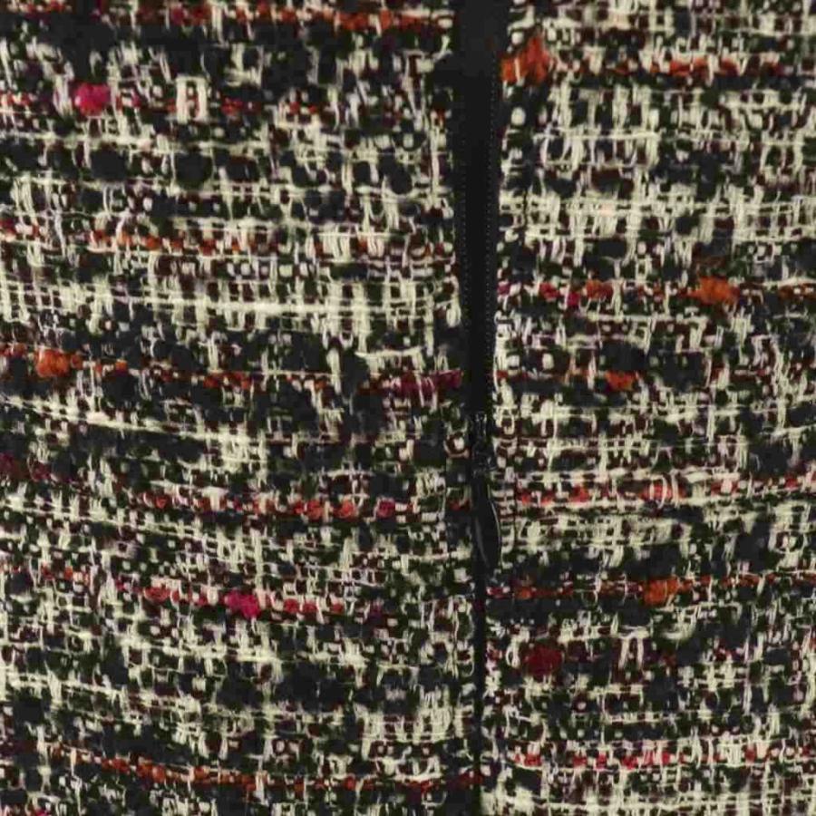 トッカ TOCCA CAMELOT TWEED ドレス ワンピース 0 ブラック ホワイト 