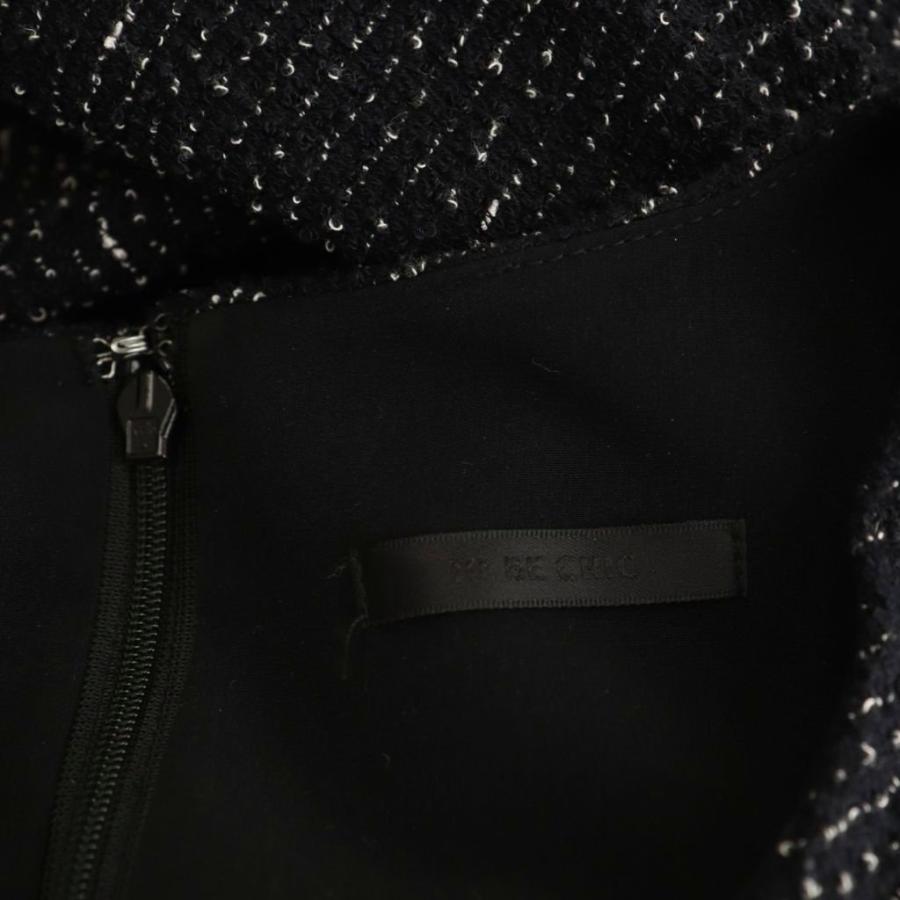 TO BE CHIC　ファンシーツイードジャージー チュニック　カットソー トゥービーシック TO BE CHIC ファンシーツイードジャージー