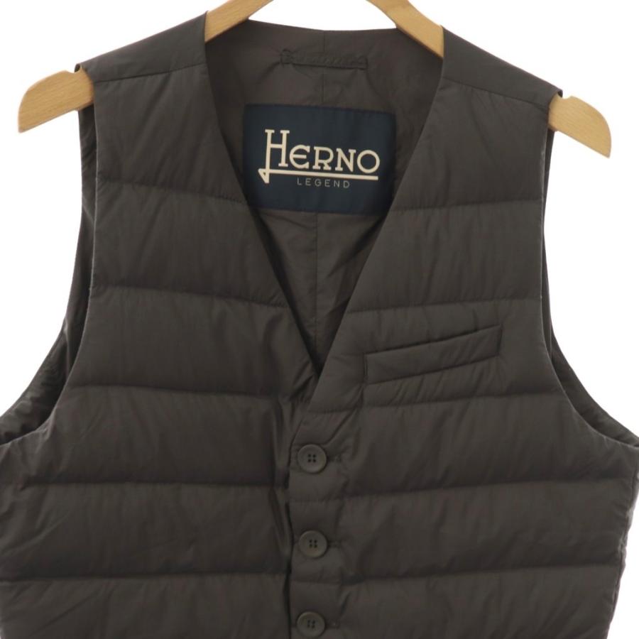 ヘルノ HERNO ダウンベスト ジレ 46 チャコール /ES □OS □AD メンズ