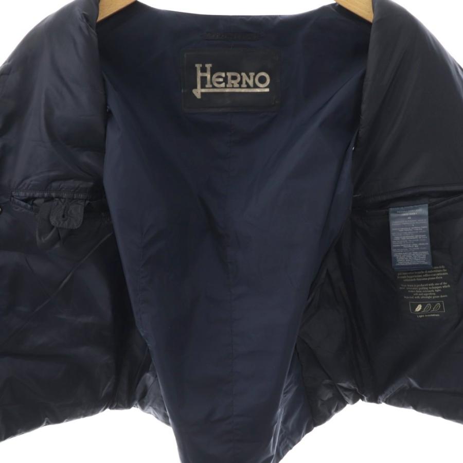 ヘルノ HERNO ダウンベスト ジレベスト ダブル 46 ネイビー /CX □OS