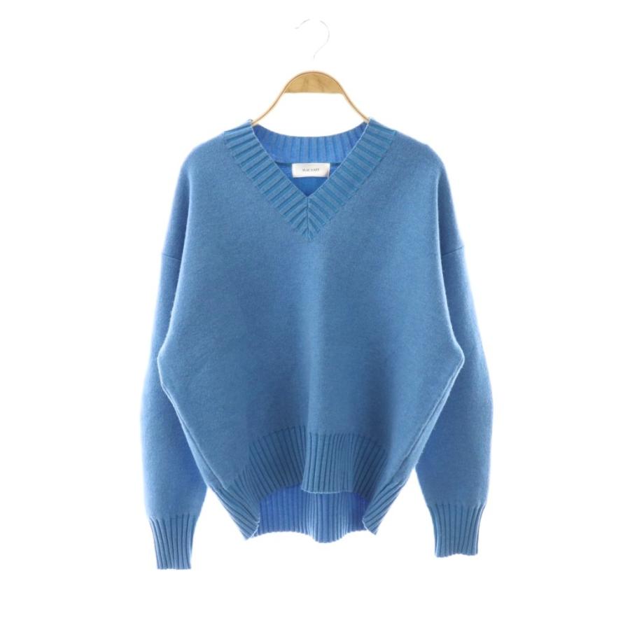 マチャット MACHATT Vネック ニット セーター 長袖 ウール F ライト