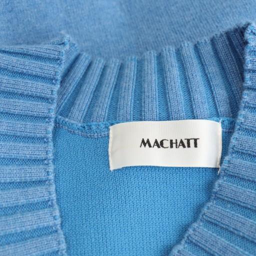 マチャット MACHATT Vネック ニット セーター 長袖 ウール F ライト