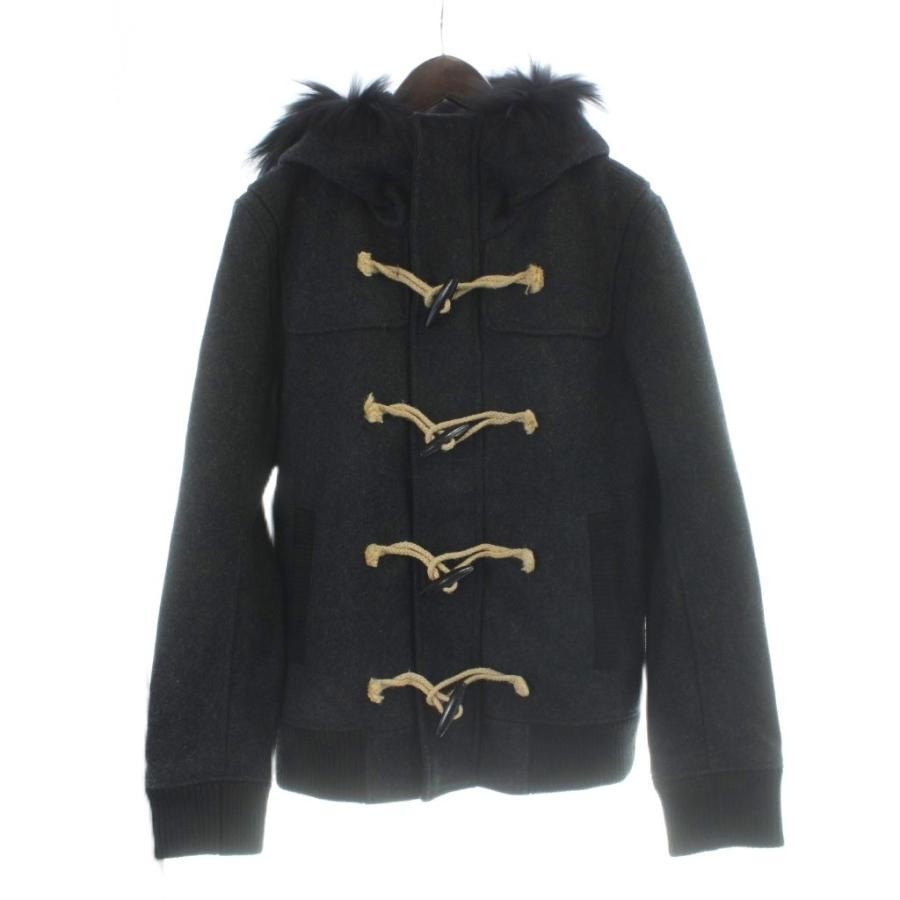 ヒロミチナカノ hiromichi nakano ダッフルコート ウール LL 黒