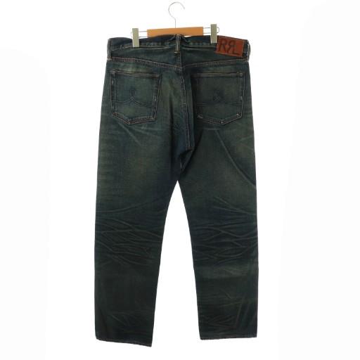ダブルアールエル RRL STRAIGHT LEG JAPAN WOVEN SELVEDGE DENIM デニム パンツ ジーンズ ボタンフライ コットン 36×32 インディゴ_1