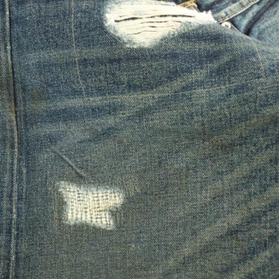 ダブルアールエル RRL STRAIGHT LEG JAPAN WOVEN SELVEDGE DENIM デニム パンツ ジーンズ ボタンフライ コットン 36×32 インディゴ_7