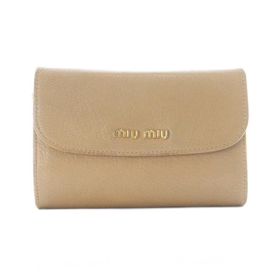 ミュウミュウ マドラス MADRAS 財布 二つ折り 小銭入れ F0770 miu miu（ミュウミュウ） マドラス MADRAS 財布 二つ折り 小銭入れ