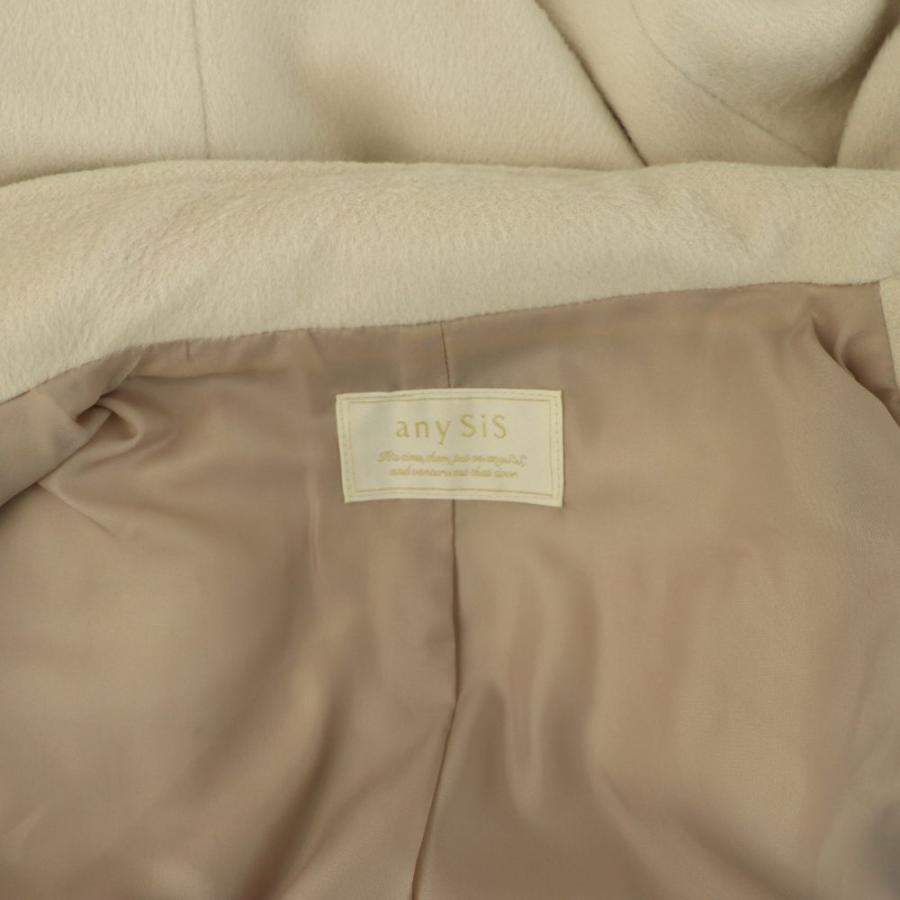 エニィスィス エニシス anySiS ショートコート L ベージュ 無地