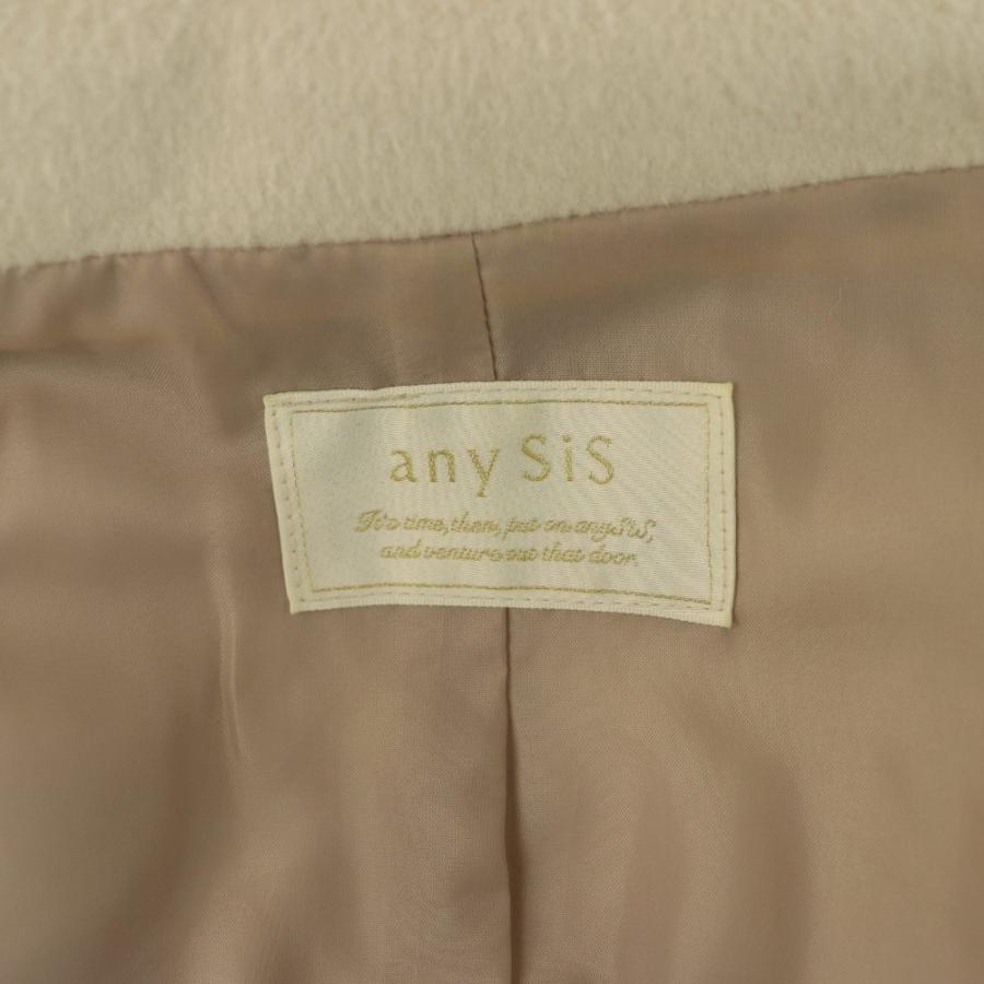 anySiS 新品未使用ベージュ ショートウールコート L エニィスィス エニシス anySiS ショートコート L ベージュ 無地