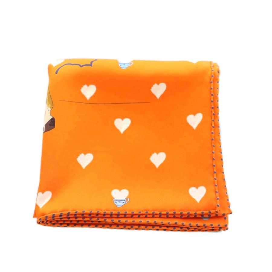 HERMES（エルメス） HERMES TEA TIME カレ70 スカーフ シルク 総柄