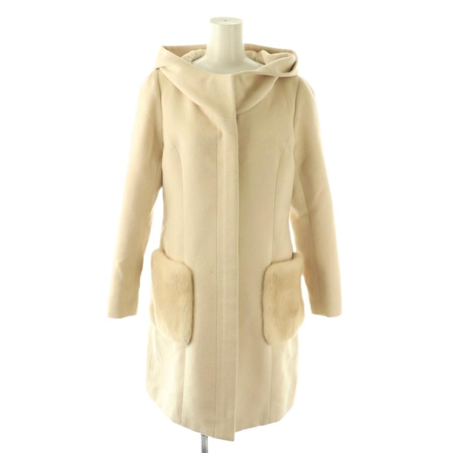 Rene（ルネ） ミンクファーポケットファーフードコート 36 ライト  