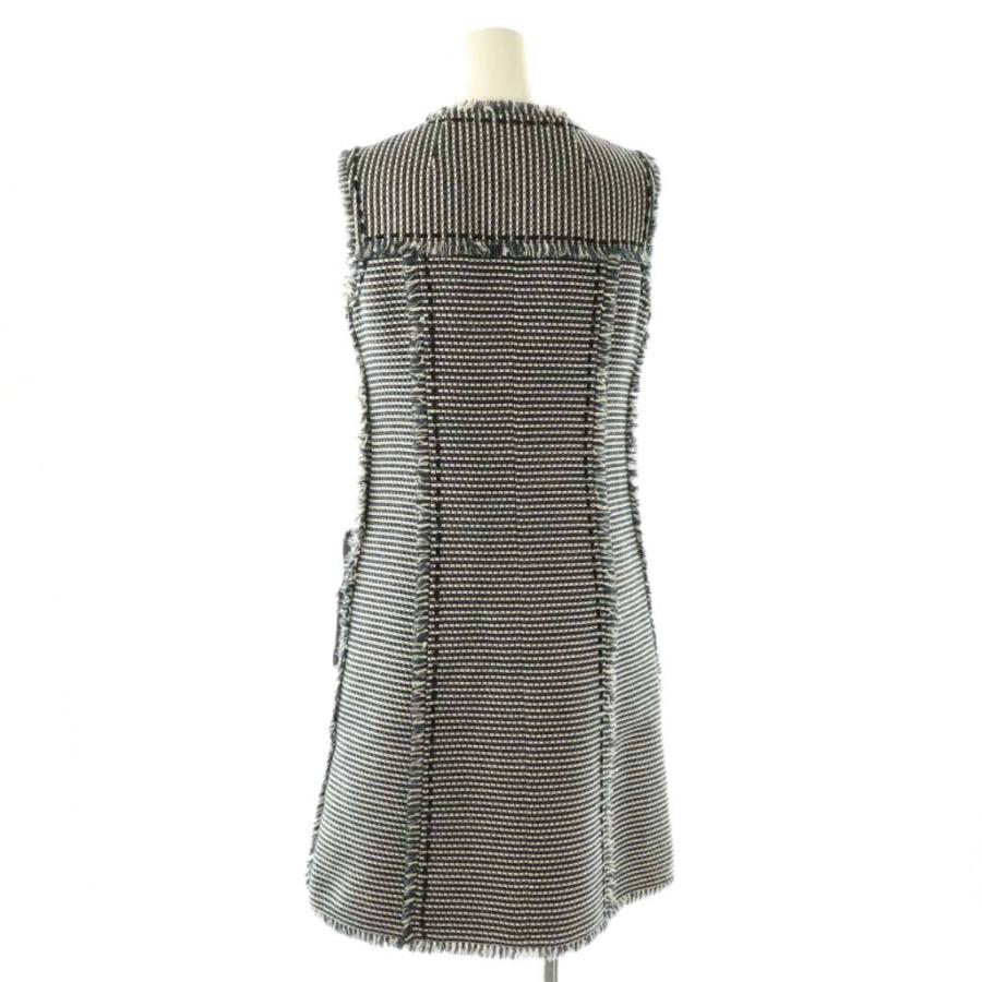 Rene（ルネ） Rene TISSUE ポケットファー ツイードワンピース 膝丈