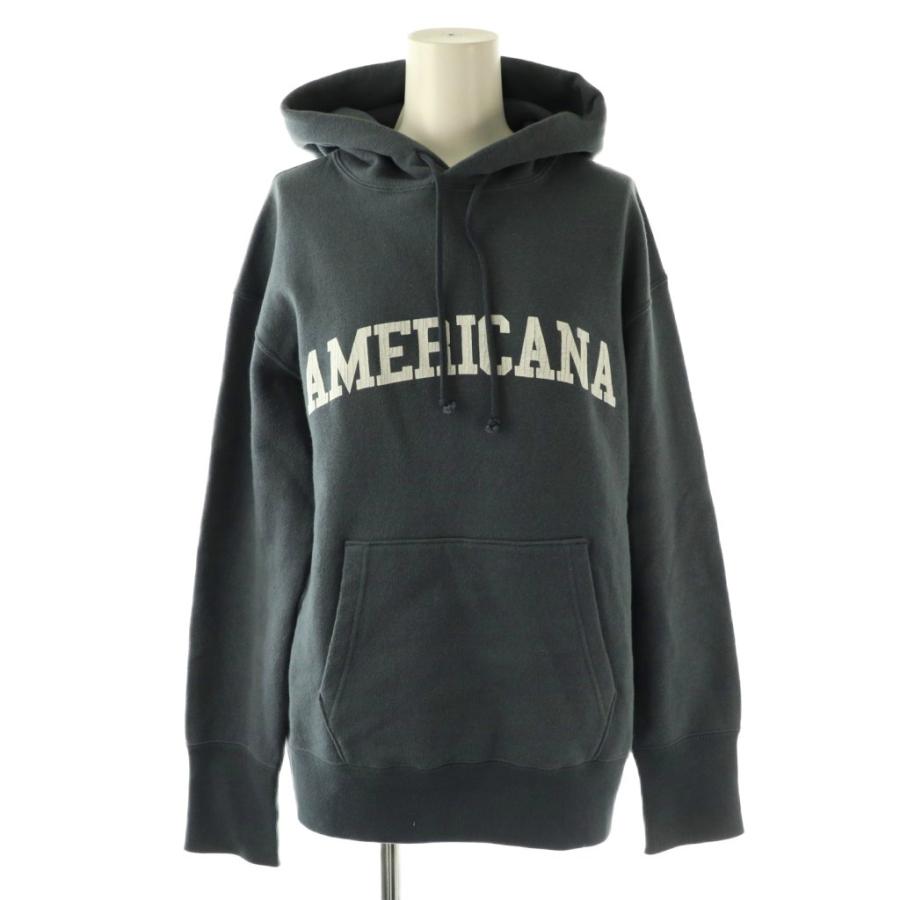 アパルトモン別注Americana ネイビー トレーナー アメリカーナ AMERICANA アパルトモン別注 LOGO Parkaパーカー プル