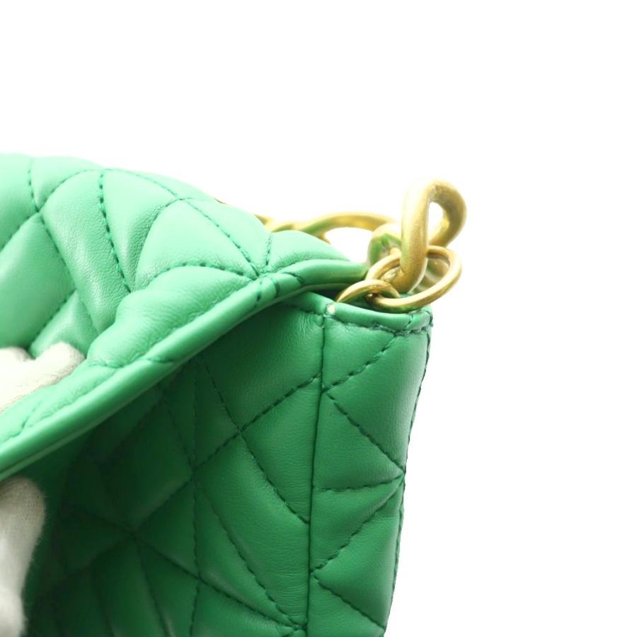 ZARA　(グリーン)　フラップ　バンド付きミニショルダーバッグ ZARA - ZARA (グリーン) フラップ バンド付きミニショルダーバッグの
