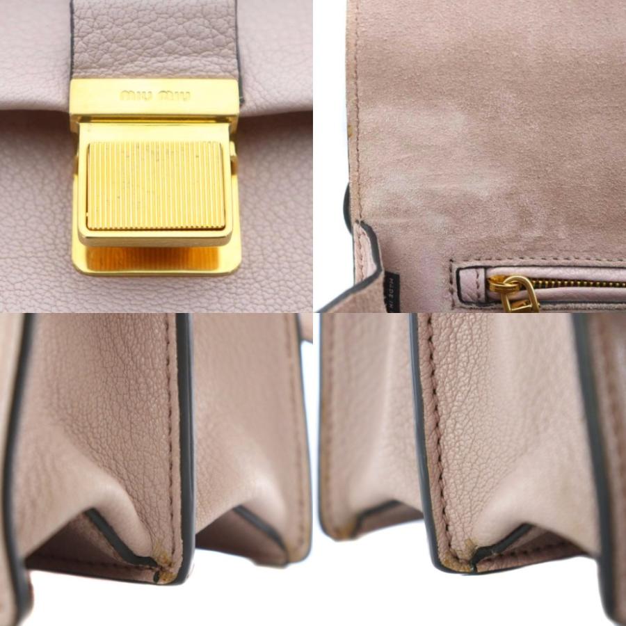 miu miu（ミュウミュウ） マドラス Madras ショルダーバッグ レザー 本