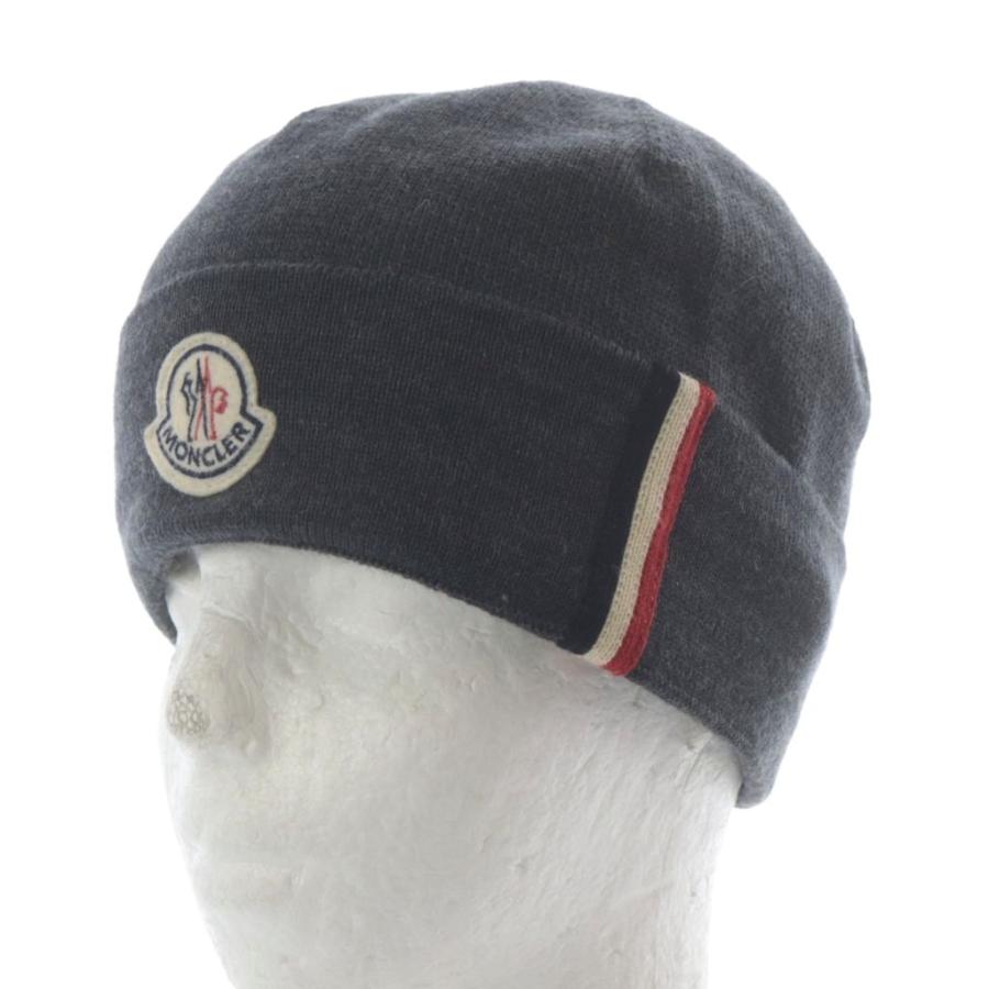 MONCLER（モンクレール） 帽子 ニット帽 ニットキャップ ロゴ ワッペン