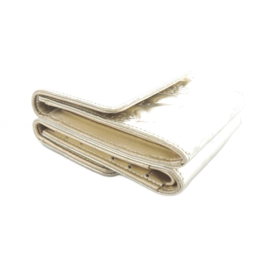 CHANEL（シャネル） ココマーク エナメル 三つ折り財布 ゴールド色 /SR