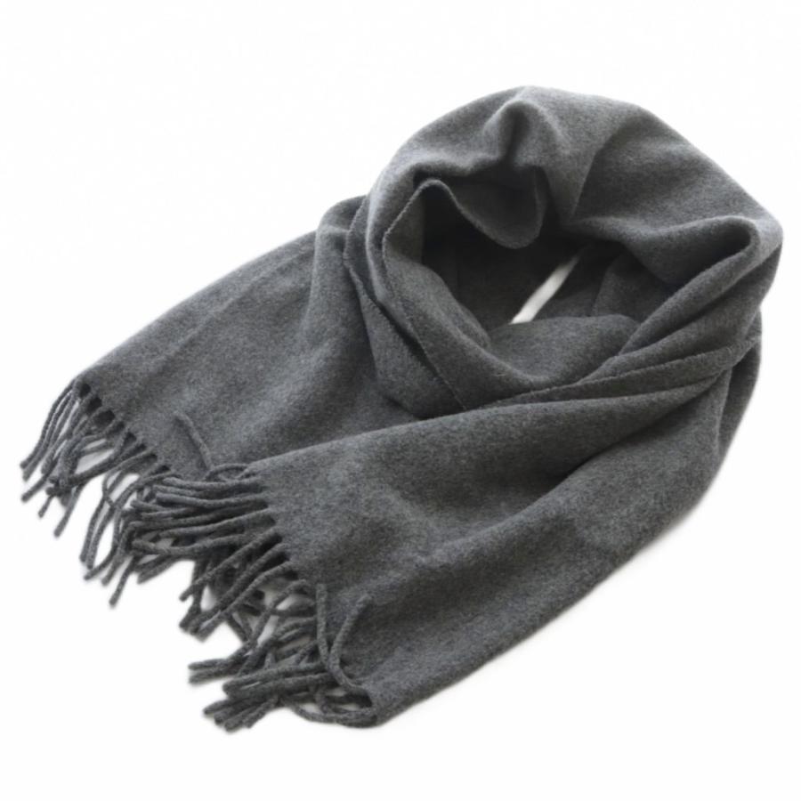 Acne Studios グレー マフラー ウール フリンジ付き アクネ ストゥディオズ Acne Studios ウール マフラー フリンジ グレー