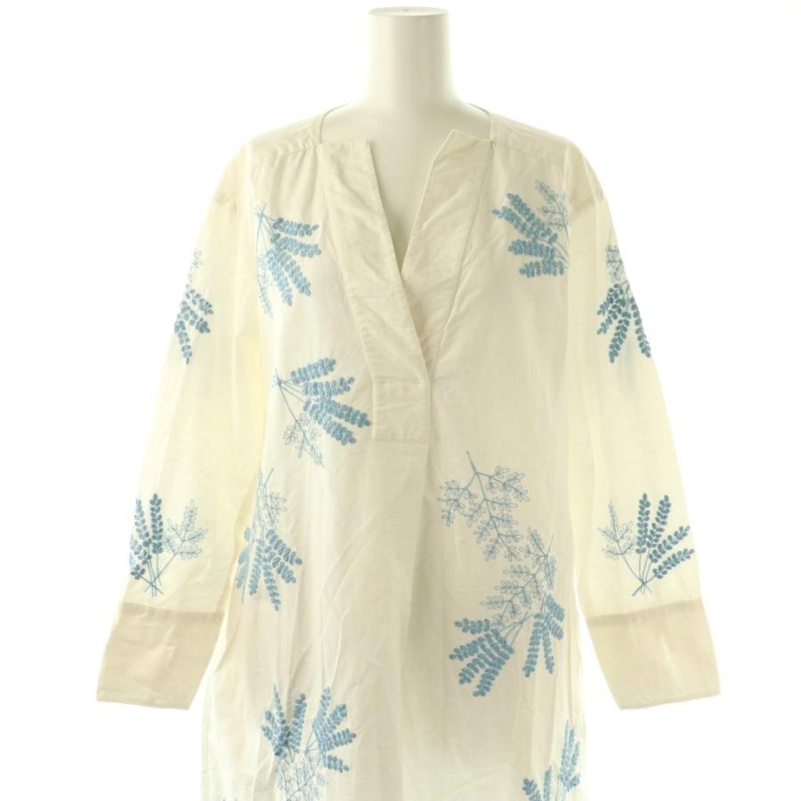 ヌキテパ NE QUITTEZ PAS! 24AW Cotton Linen Plants Embroidery Dress  