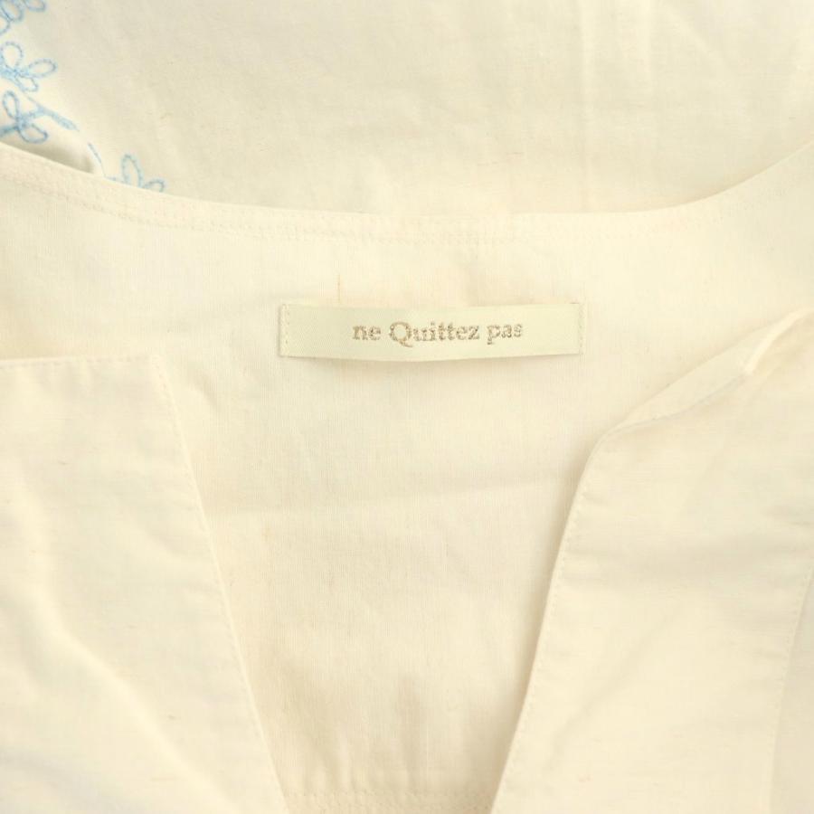 ヌキテパ NE QUITTEZ PAS! 24AW Cotton Linen Plants Embroidery Dress  