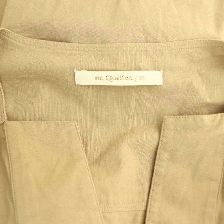 ヌキテパ NE QUITTEZ PAS! 24AW Cotton Linen Plants Embroidery Dress  