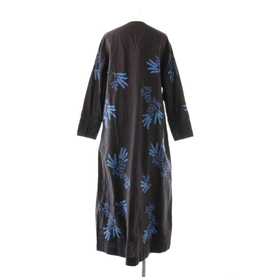 ヌキテパ NE QUITTEZ PAS! 24AW Cotton Linen Plants Embroidery Dress