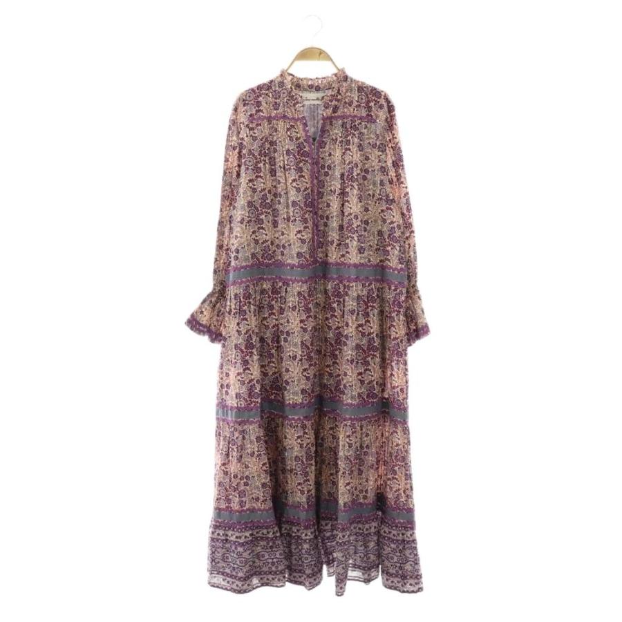 サラマリカ sara mallika 25AW Cotton Jacquard Flower Print Frill