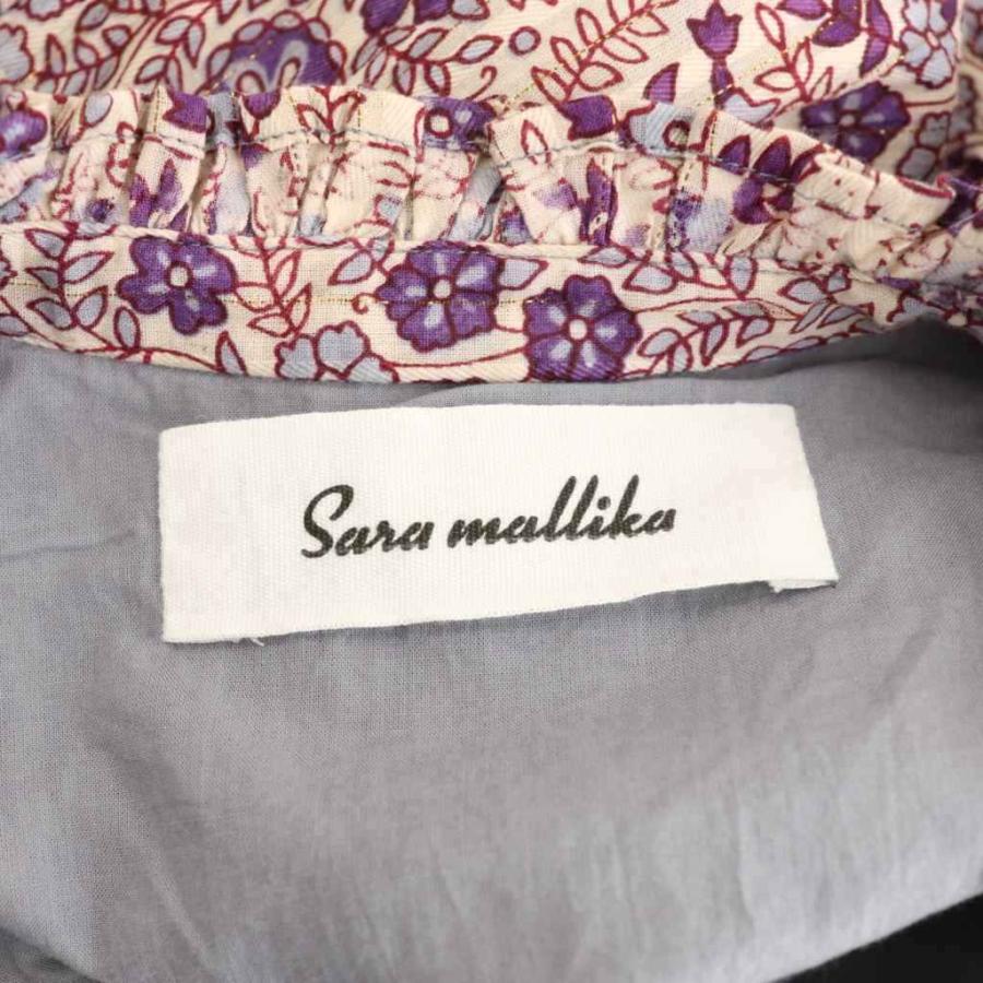 サラマリカ sara mallika 25AW Cotton Jacquard Flower Print Frill