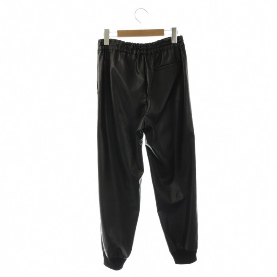 【新品未使用】ドゥロワー レザーライクトラックパンツ size34 ドゥロワー Drawer 25AW レザーライクトラックパンツ イージー 34
