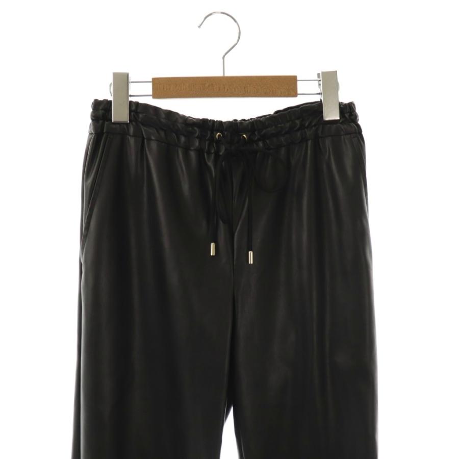 ドゥロワー Drawer 25AW レザーライクトラックパンツ イージー 34