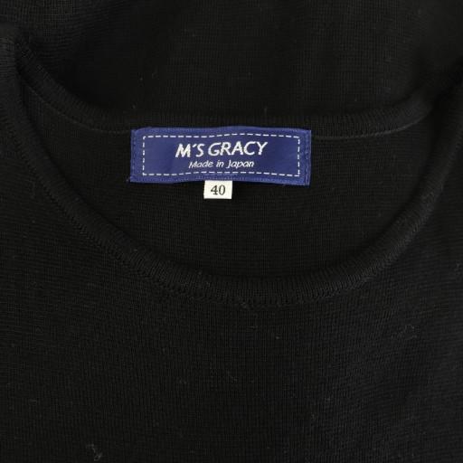 エムズグレイシー M'S GRACY ニット ワンピース ロング 長袖 フレア