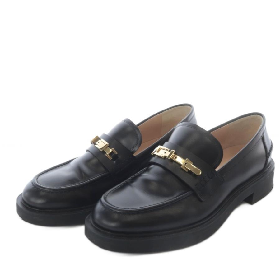 ジャンヴィトロッシ Gianvito Rossi バックルディテールレザー 
