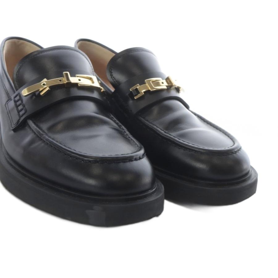 ジャンヴィトロッシ Gianvito Rossi バックルディテールレザー 
