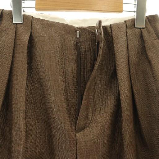 フミカ ウチダ FUMIKA_UCHIDA RAFFIA 3 IN TUCK NO-BELT SLACKS