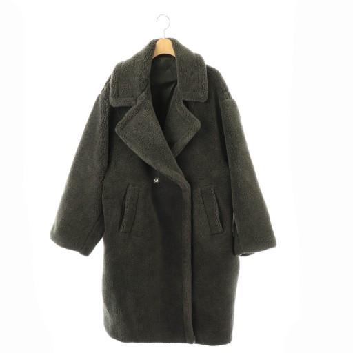 AIJANテディボアロングコート新品未使用 アイジャン AIJAN テディボアロングコート アウター ロング M グレー