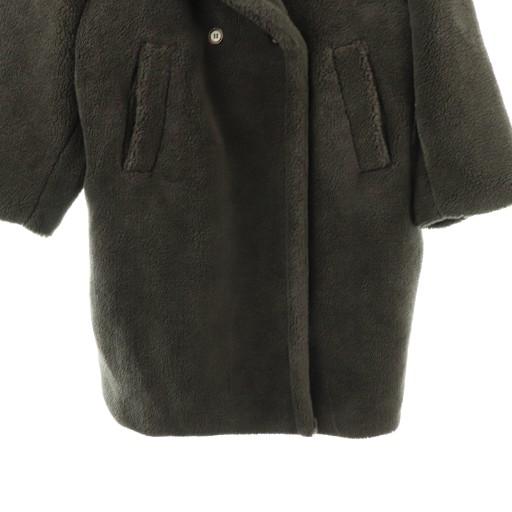 アイジャン AIJAN テディボアロングコート アウター ロング M グレー