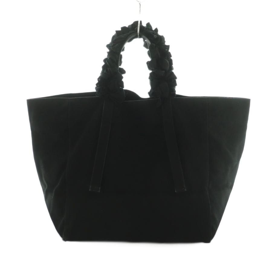 ラドロー　シャーリングハンドルバッグ M (Velvet) (ブラック/F) ラドロー シャーリングハンドルバッグ M (Velvet) (ブラック/F) 【公式