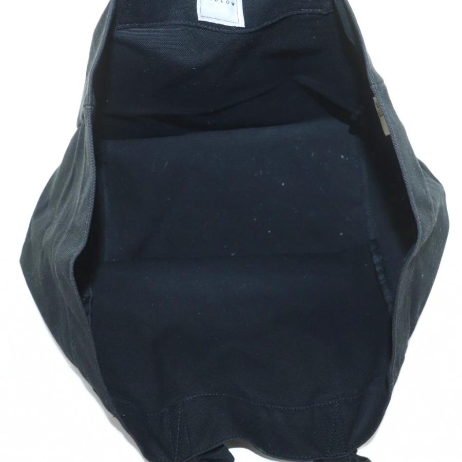 ラドロー LUDLOW グレープハンドルトートバッグ フリル 黒 /MI □OS