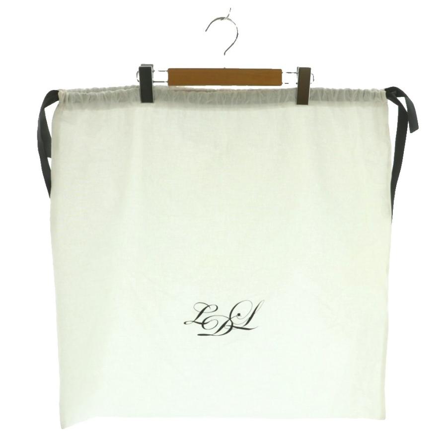 ラドロー LUDLOW グレープハンドルトートバッグ フリル 黒 /MI □OS