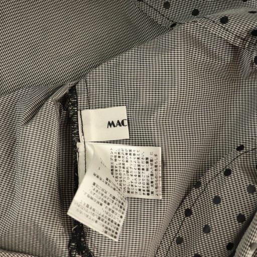 マチャット MACHATT ドット バンドカラー シャツ 長袖 F ブラック /HK