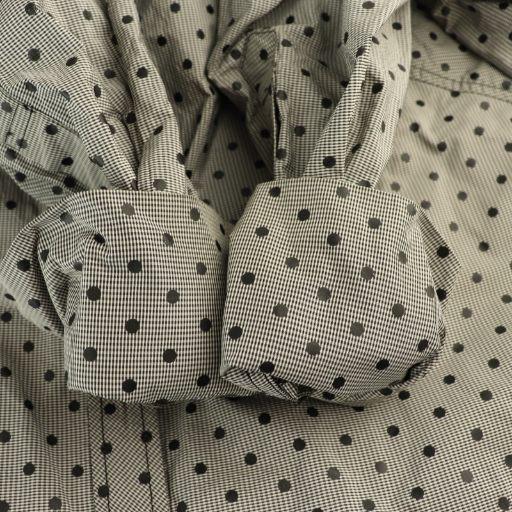 マチャット MACHATT ドット バンドカラー シャツ 長袖 F ブラック /HK