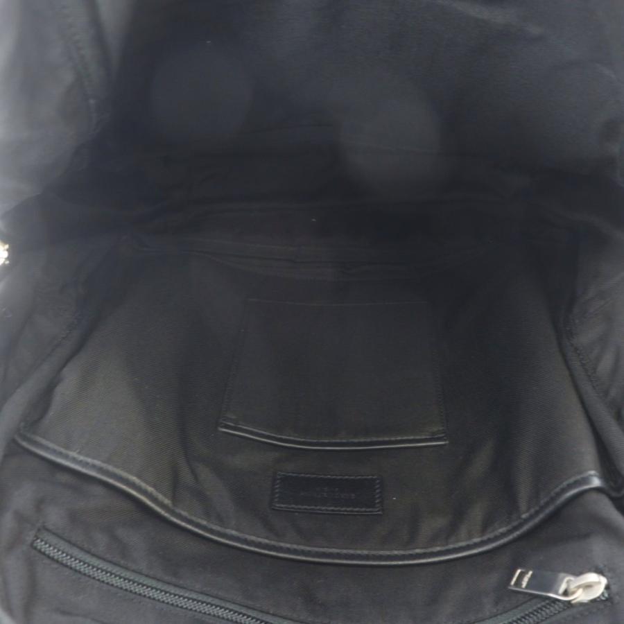 サンローラン パリ デニムバックパック バックパック 青 ベージュ ケミカルウォッシュ柄 フロントジップポケット ロゴパッチ 609109_4