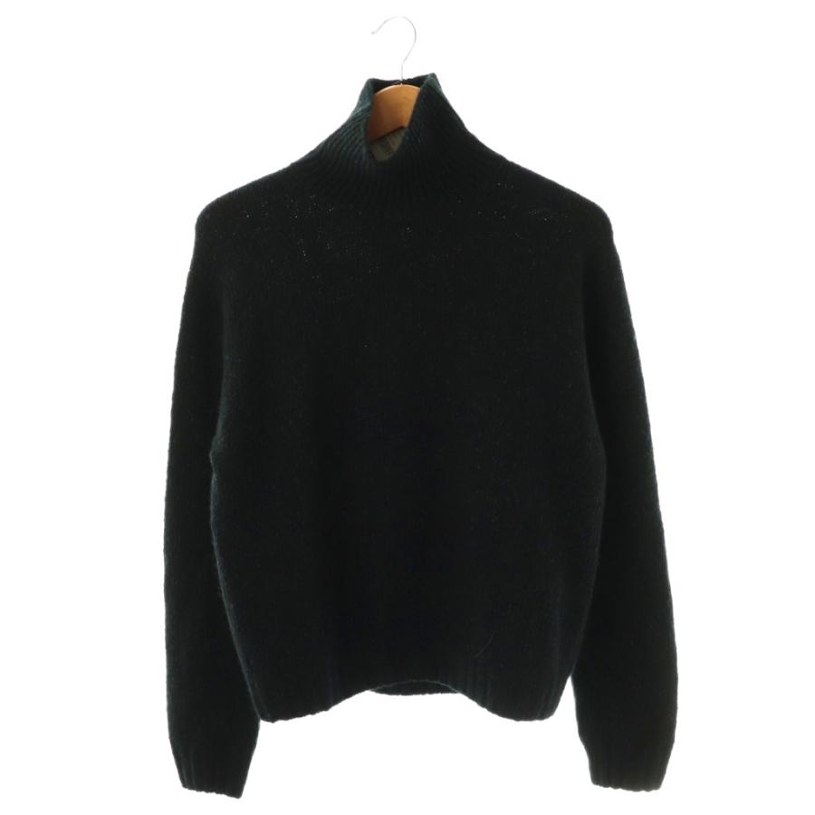 AURALEE オーラリー コットンウール ニットポロ 黒 サイズ4 AURALEE / オーラリー | COTTON WOOL CASHMERE KNIT P/O (メンズ