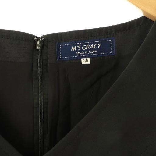 エムズグレイシー M'S GRACY リボン フラワー刺繍 ノースリーブ