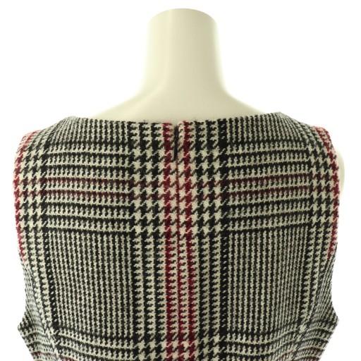 エムズグレイシー M'S GRACY チェック Vネック ノースリーブ