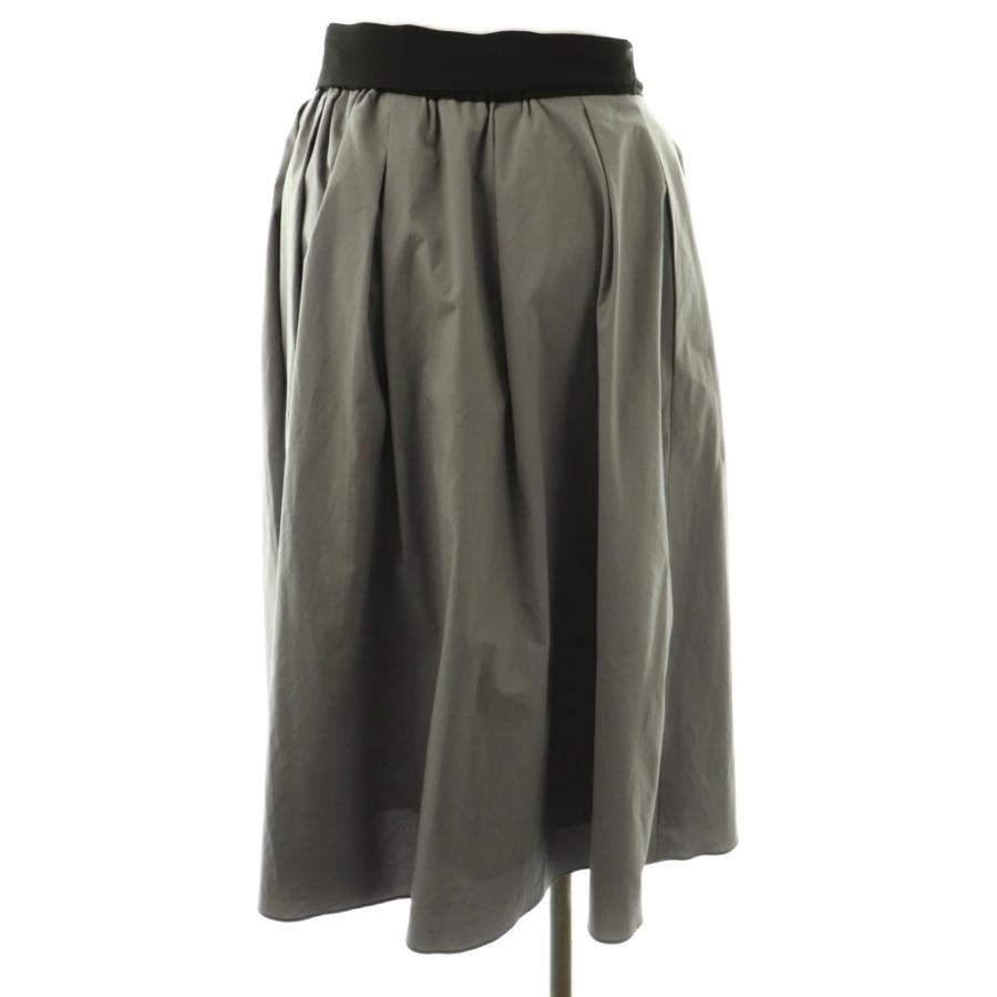 エムズグレイシー M'S GRACY タックフレアスカート ロング 38 グレー