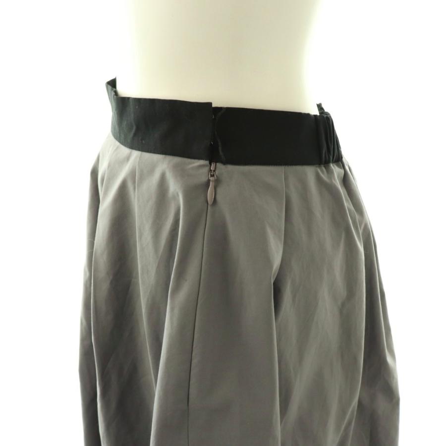 エムズグレイシー M'S GRACY タックフレアスカート ロング 38 グレー