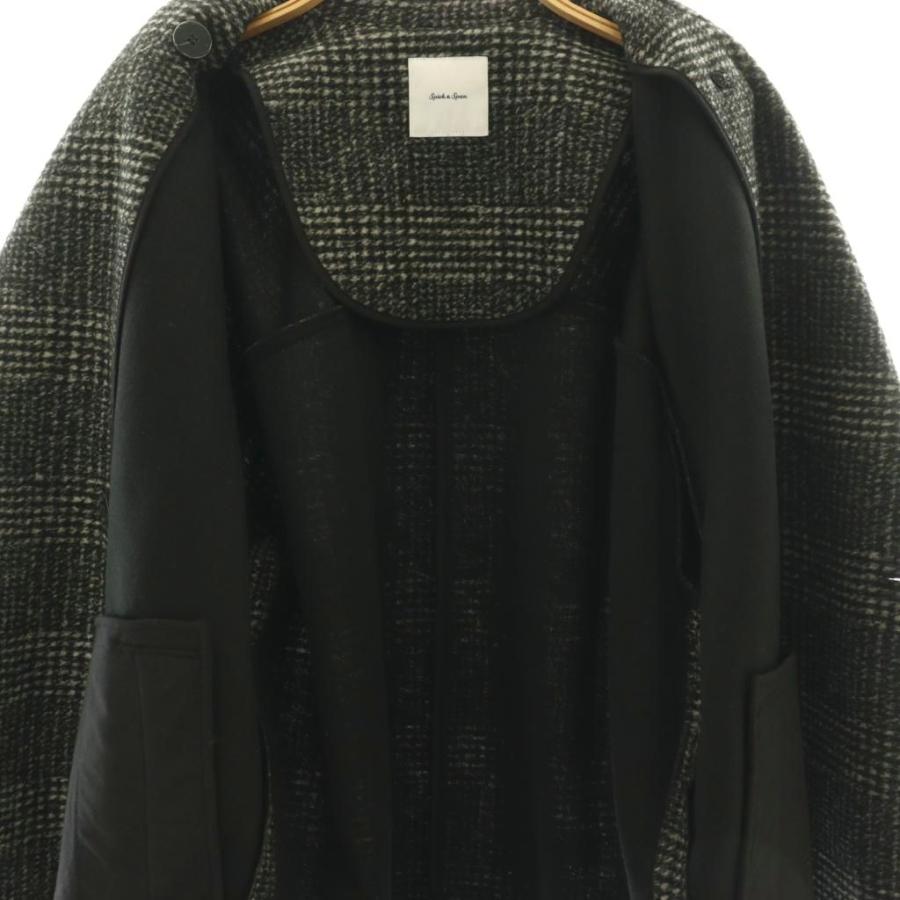 スピック&スパン Spick&Span 24AW Wスライバーチェックハーフコート