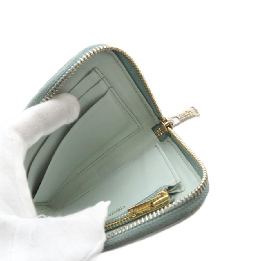 アンダーカバー UNDERCOVER Lジップウォレット 財布 水色 ライトブルー