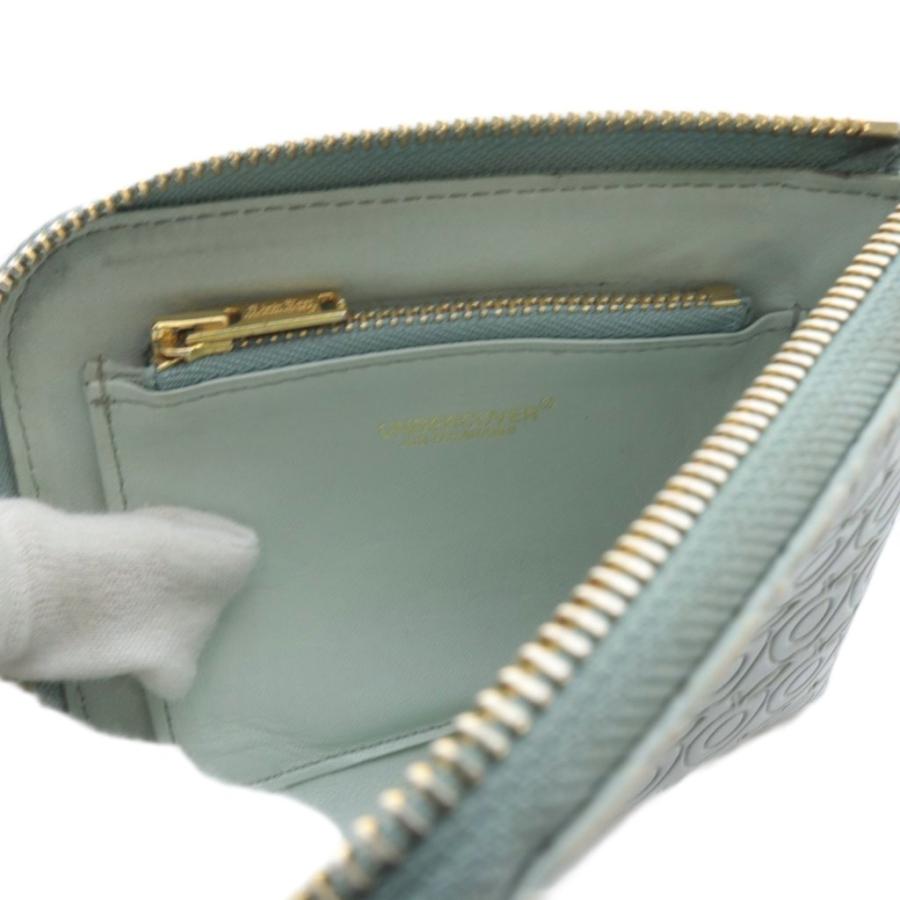 アンダーカバー UNDERCOVER Lジップウォレット 財布 水色 ライトブルー